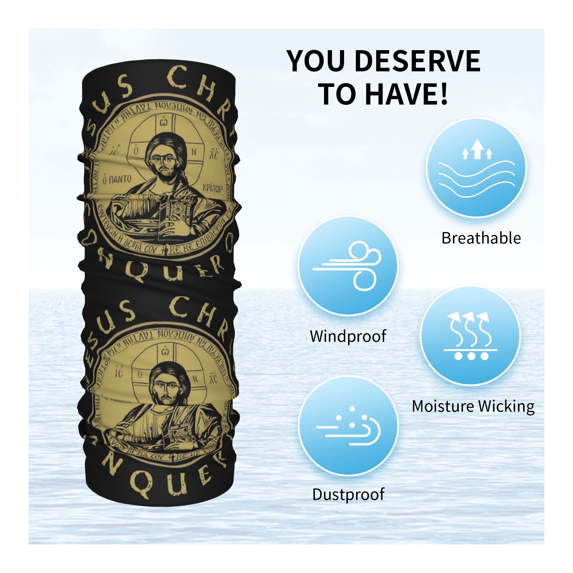 Jesus Christ Orthodox Bandana  - Neck Warmer Balaclava recension och pris